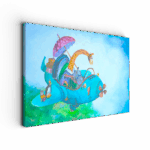 Wanddecoratie kinderkamer met vliegtuig en dieren - Beestjes vliegen uit