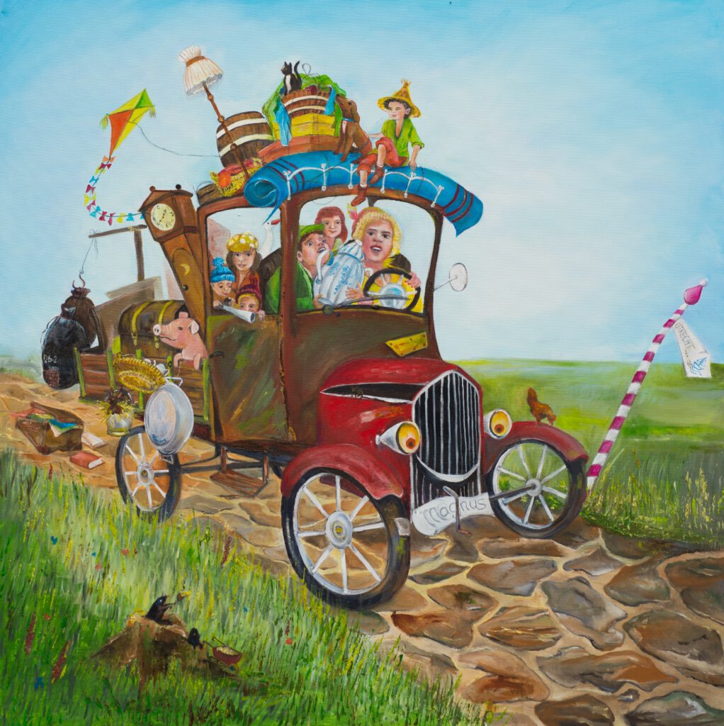 Kinderkamer wanddecoratie Holder de Bolder - Twinkelschilderijen