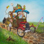 Kinderkamer wanddecoratie Holder de Bolder - Twinkelschilderijen