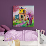 De Bremer Stadsmuzikanten - Wanddecoratie en schilderij voor de kinderkamer door Twinkelschilderijen