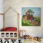 Kinderkamer wanddecoratie Holder de Bolder - Twinkelschilderijen