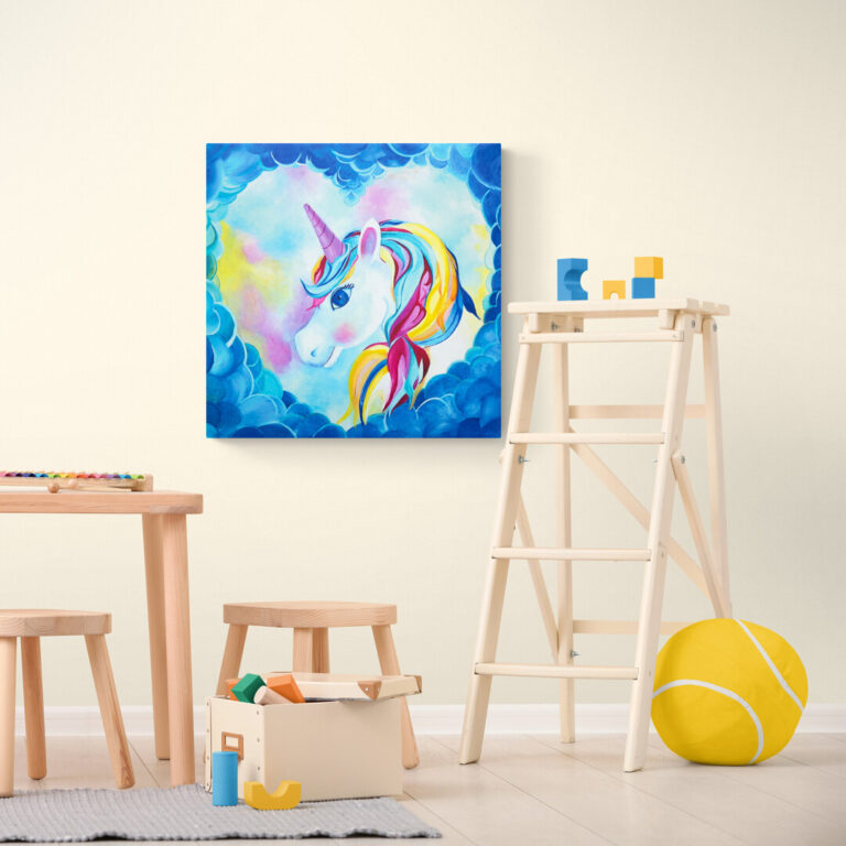 Eenhoorn in mijn hart aan de muur - Eenhoorn wanddecoratie speelkamer