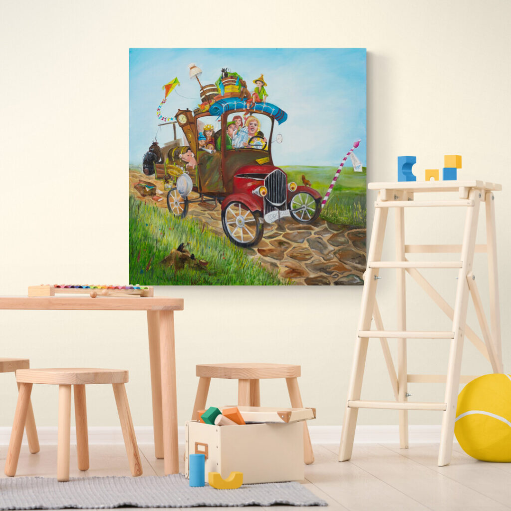 Holder de Bolder aan de muur - Eenhoorn wanddecoratie speelkamer