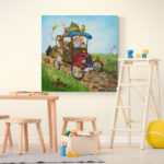 Holder de Bolder aan de muur - Eenhoorn wanddecoratie speelkamer