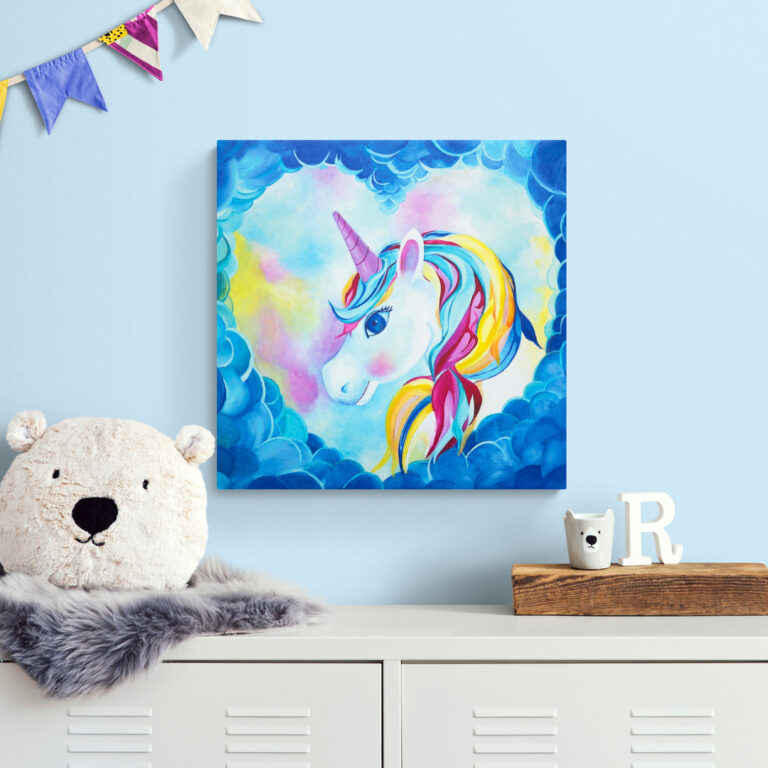 Eenhoorn in mijn hart aan de muur - Eenhoorn wanddecoratie kinderkamer