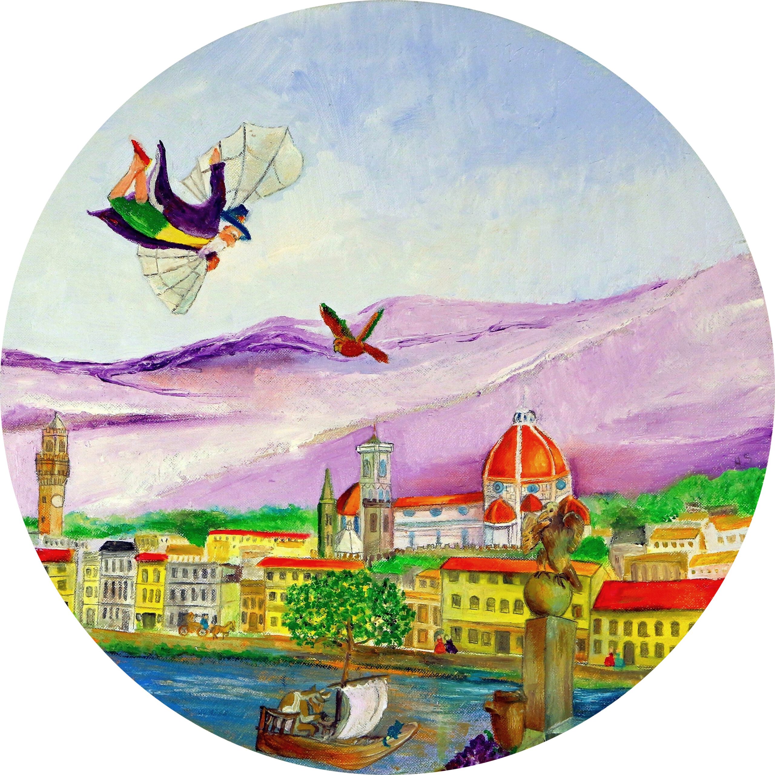 Florenza is en wandcirkel die tot de verbeelding spreekt.