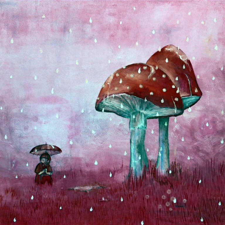 Een kaboutertje als wanddecoratie van Twinkelschilderijen. Speciaal voor de kinderkamer