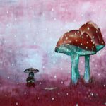 Een kaboutertje als wanddecoratie van Twinkelschilderijen. Speciaal voor de kinderkamer