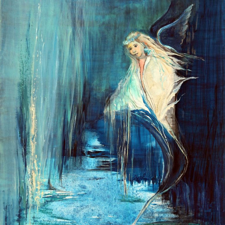 Wanddecoratie van een fee voor een meisjeskamer.