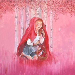 Wanddecoratie voor kinderkamer. Sprookje Roodkapje