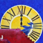 Assepoester glazen muiltje is een sprookjes afbeelding voor de meisjeskamer. Wanddecoratie voor kinderkamers