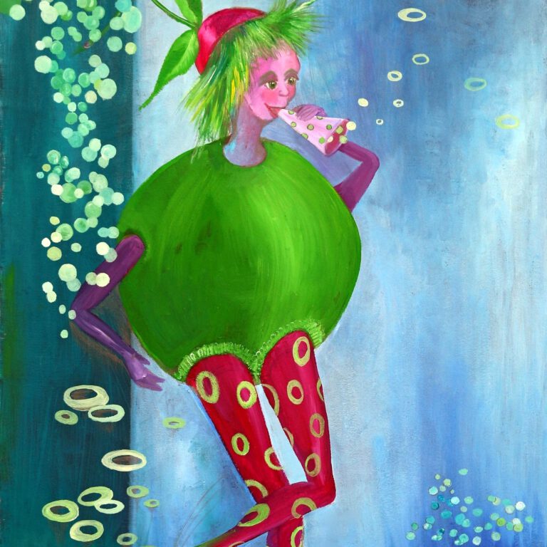 Pommetje Piep is een wanddecoratie van Twinkelschilderijen.