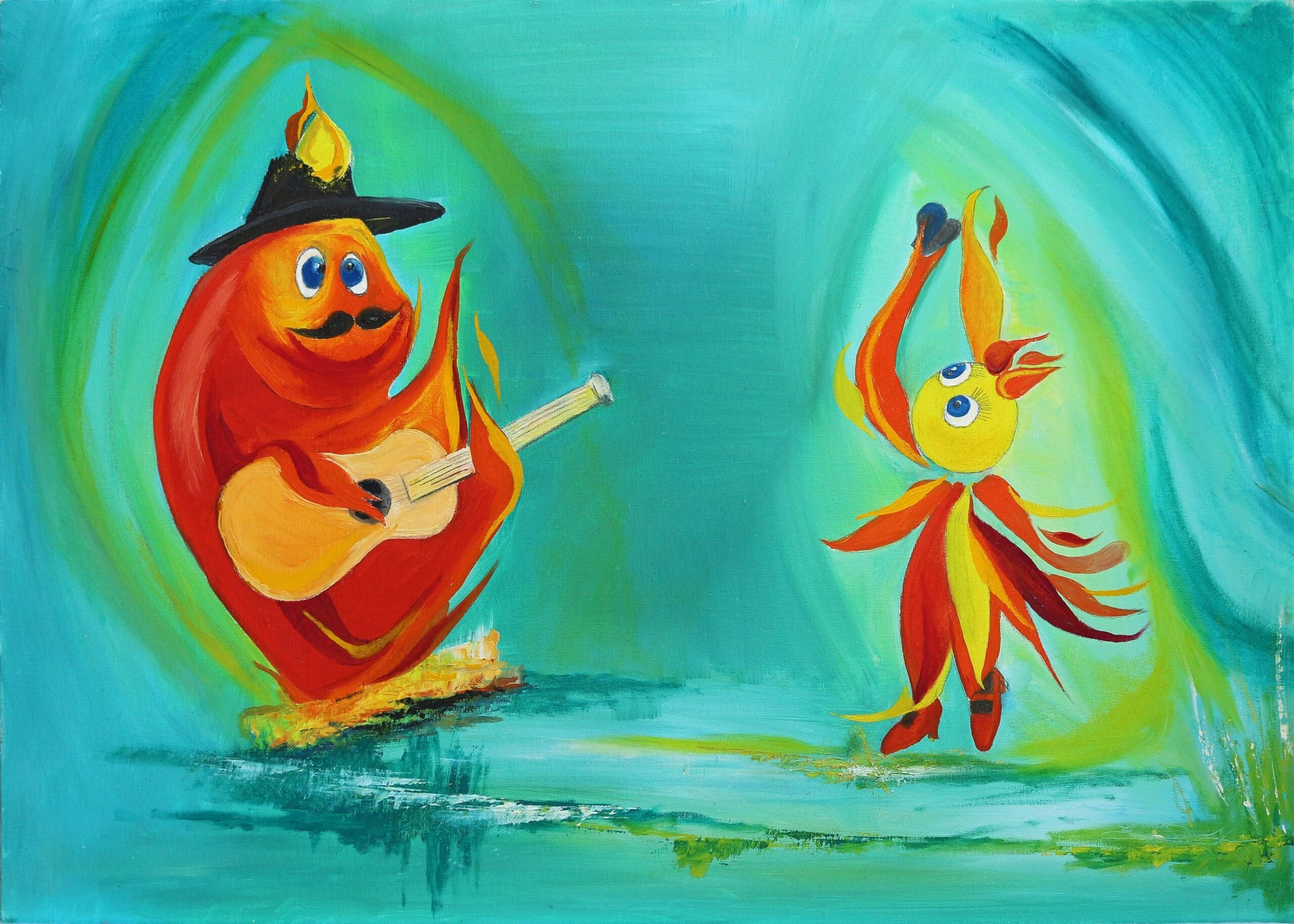 Een wanddecoratie voor de kinderkamer. Uit het boekje Daar wonen 1000 Dromenmakertjes