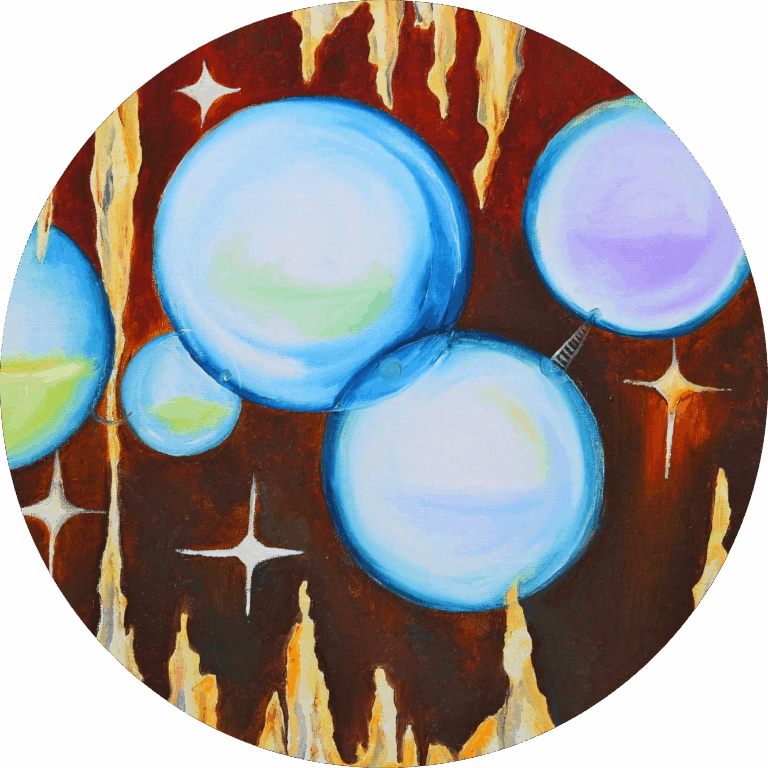 Bewoonde Parels een wanddecoratie van Twinkelschilderijen.