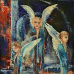 Engelen: Drie in Harmonie is een wanddecoratie van Twinkelschilderijen