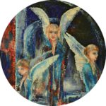 Engelen: Drie in Harmonie is een wanddecoratie van Twinkelschilderijen