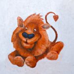 Lieve leeuw is een Twinkelschilderij voor alle mooie kinderkamers.