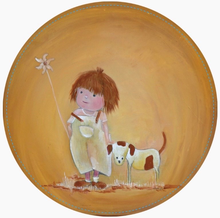 Een lieve wandcirkel voor alle kinderkamers van Twinkelschilderijen.