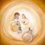 Peuter- Kleuter-schilderij van Twinkelschilderijen. Een vrolijke wanddecoratie.