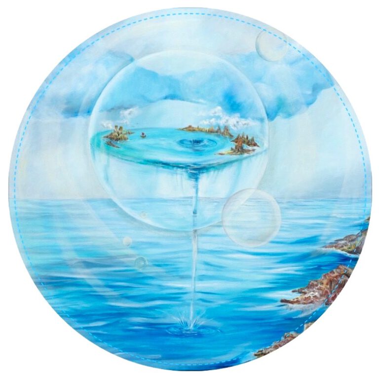 Een Twinkelschilderij voor je interieur van een bewoonde luchtbel.